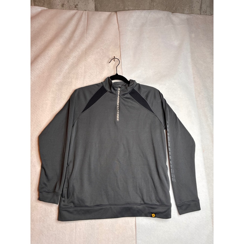 DeMarini Youth Quarter Zip Pullover Gray Long Sleeve Training Shirt YL 130CM‎
